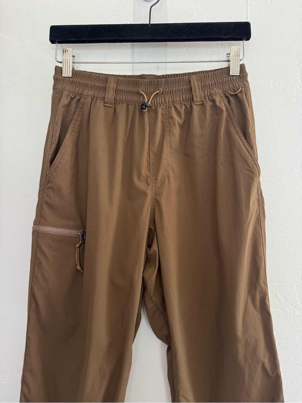 REI Trailmade Joggers Brown Water Repellant Outdoor Nylon Stretch Camping Hiking - Picture 6 of 11